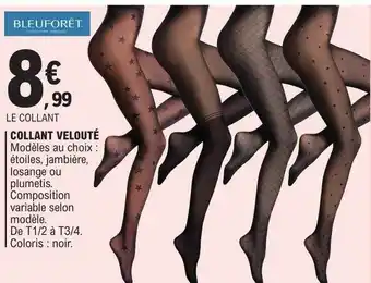 Collant bleu foret sale