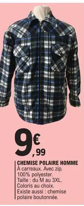 E.Leclerc Chemise polaire homme offre