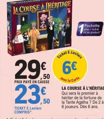 E.Leclerc La course à l'héritage offre