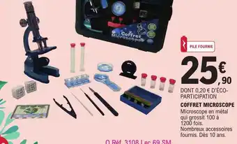 E.Leclerc Coffret microscope offre