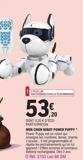 E.Leclerc Mon chien robot power puppy offre