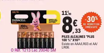 E.Leclerc Piles alcalines offre