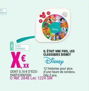 E.Leclerc Il était une fois, les classiques disney offre