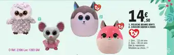 E.Leclerc Peluche beanie boo's, coussin squish a boos offre