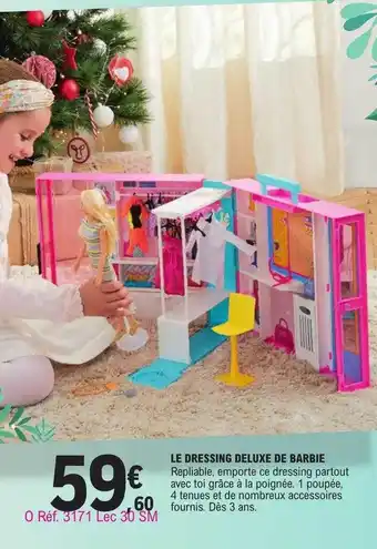E.Leclerc Le dressing deluxe de barbie offre