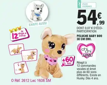 E.Leclerc Peluche baby boo 30 cm env. offre