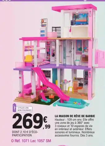E.Leclerc La maison de rêve de barbie offre