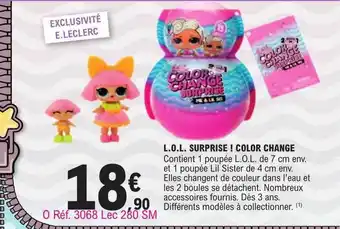 E.Leclerc L.o.l. surprise ! color change offre