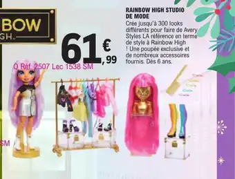 E.Leclerc Rainbow high studio de mode offre