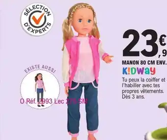 E.Leclerc Manon 80 cm env. k!dway offre