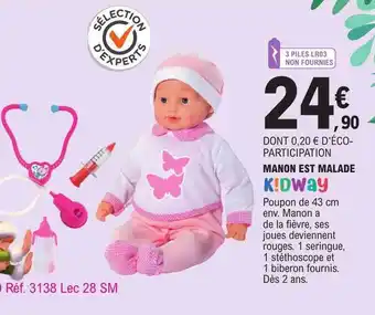E.Leclerc Manon est malade k!dway offre