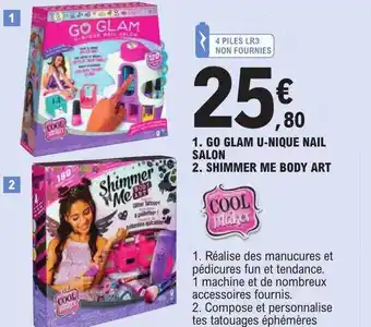Go glam u-nique nail salon, shimmer me body art