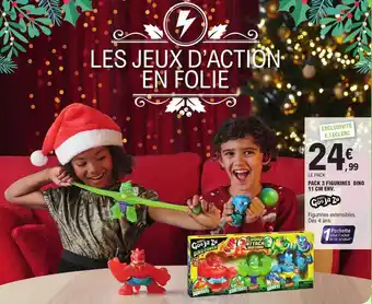 E.Leclerc Pack 3 figurines dino 11 cm env. offre