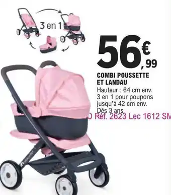 E.Leclerc Combi poussette et landau offre
