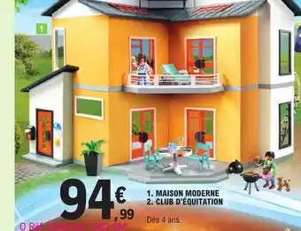 Maison moderne, club d'équitation