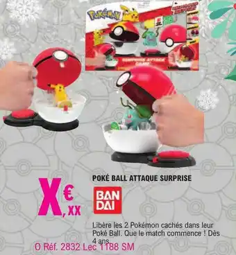 Poké ball attaque surprise bandai