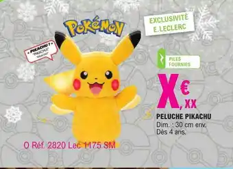 E.Leclerc Peluche pikachu offre