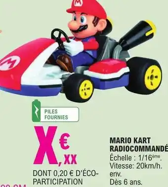 E.Leclerc Mario kart radiocommandé offre