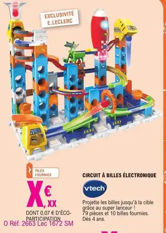 E.Leclerc Circuit à billes électronique vtech offre