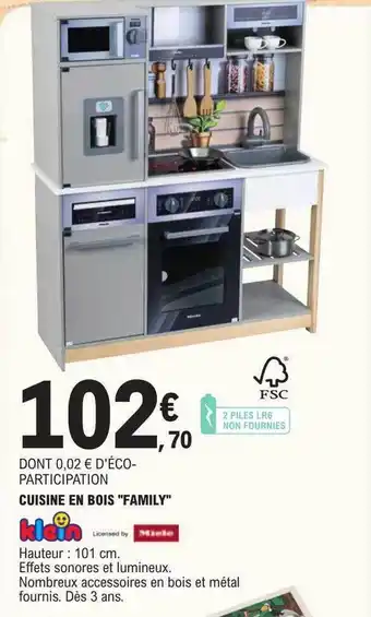 E.Leclerc Cuisine en bois offre