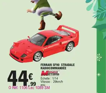 E.Leclerc Ferrari sf90 stradale radiocommandée mondo motors offre