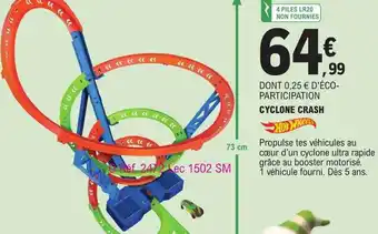 Cyclone crash hot wheels