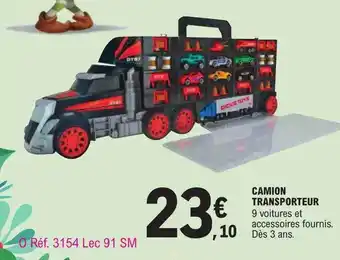 E.Leclerc Camion transporteur offre