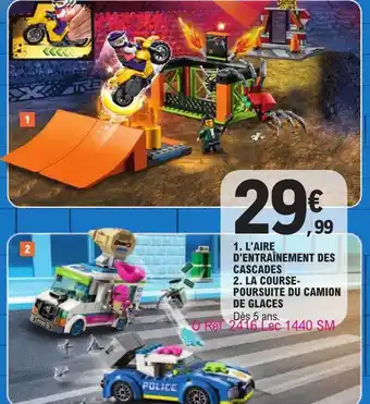 E.Leclerc L'aire d'entraînement des cascades, la course-poursuite du camion de glaces offre