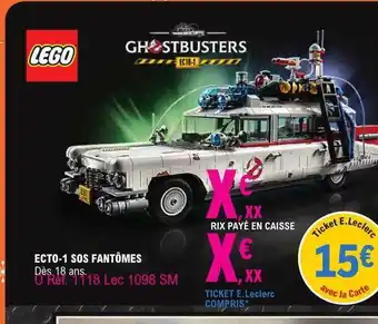 E.Leclerc Ecto-1 sos fantômes offre