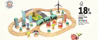 E.Leclerc Circuit train en bois k!dway offre