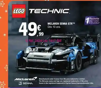 E.Leclerc Mclaren senna gtr lego technic offre
