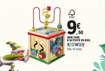E.Leclerc Mon cube d'activité en bois offre