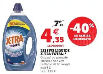 Super U Lessive liquide x-tra total offre