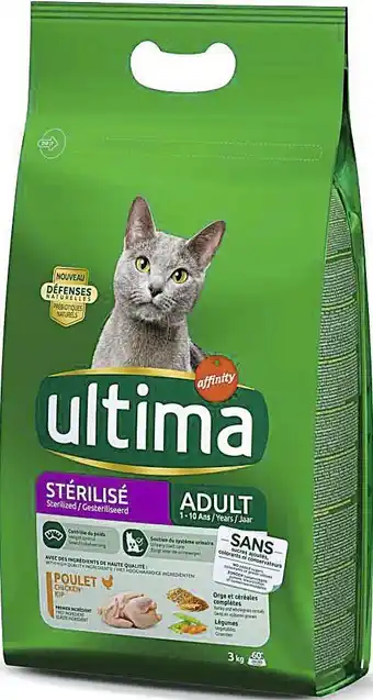 Croquettes pour chat stérilisé poulet