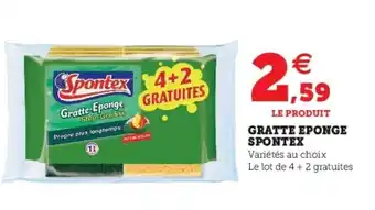 Super U Gratte eponge spontex offre