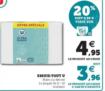 Super U Essuie-tout u offre