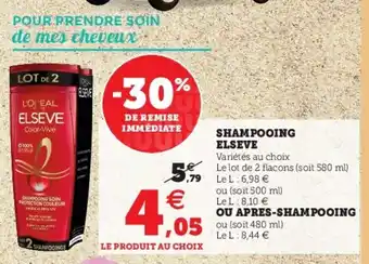 Super U Shampooing elseve offre