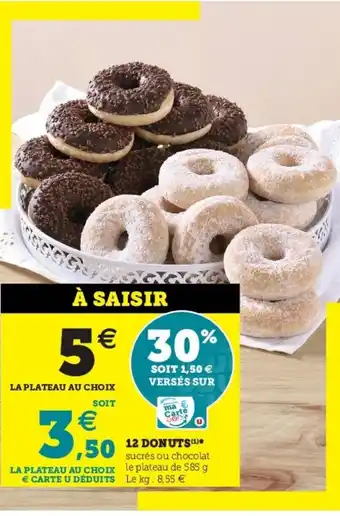 Super U 12 Donuts offre