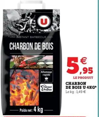 Super U Charbon de bois u offre