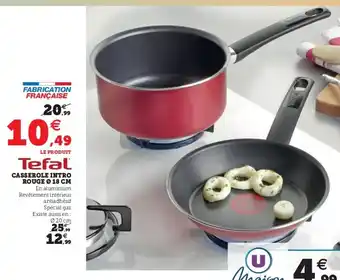 Super U Casserole intro rouge 18 cm offre
