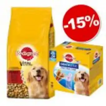 Zooplus Pedigree 15 kg + 56 friandises dentastix daily oral care maxi : 15 % de remise ! offre