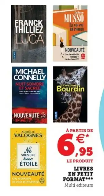 Super U Livres en petit format offre
