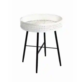 3 suisses 3s. x home - table d'appoint plateau en acier - promo le salon offre
