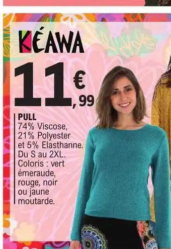 E.Leclerc Pull kéawa offre