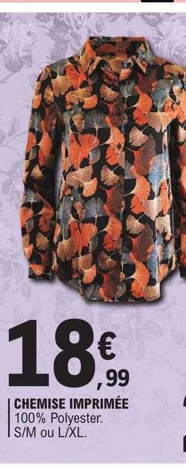 E.Leclerc Chemise imprimée offre