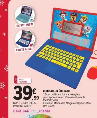 E.Leclerc Ordinateur éducatif offre