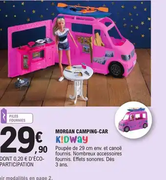 E.Leclerc Morgan camping-car k!dway offre