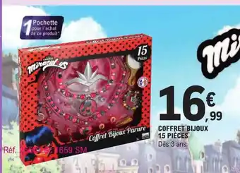 E.Leclerc Coffret bijoux 15 pièces offre