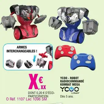 E.Leclerc Ycoo - robot radiocommandé kombat méga offre