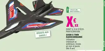 E.Leclerc Avion x-twin radiocommandé offre